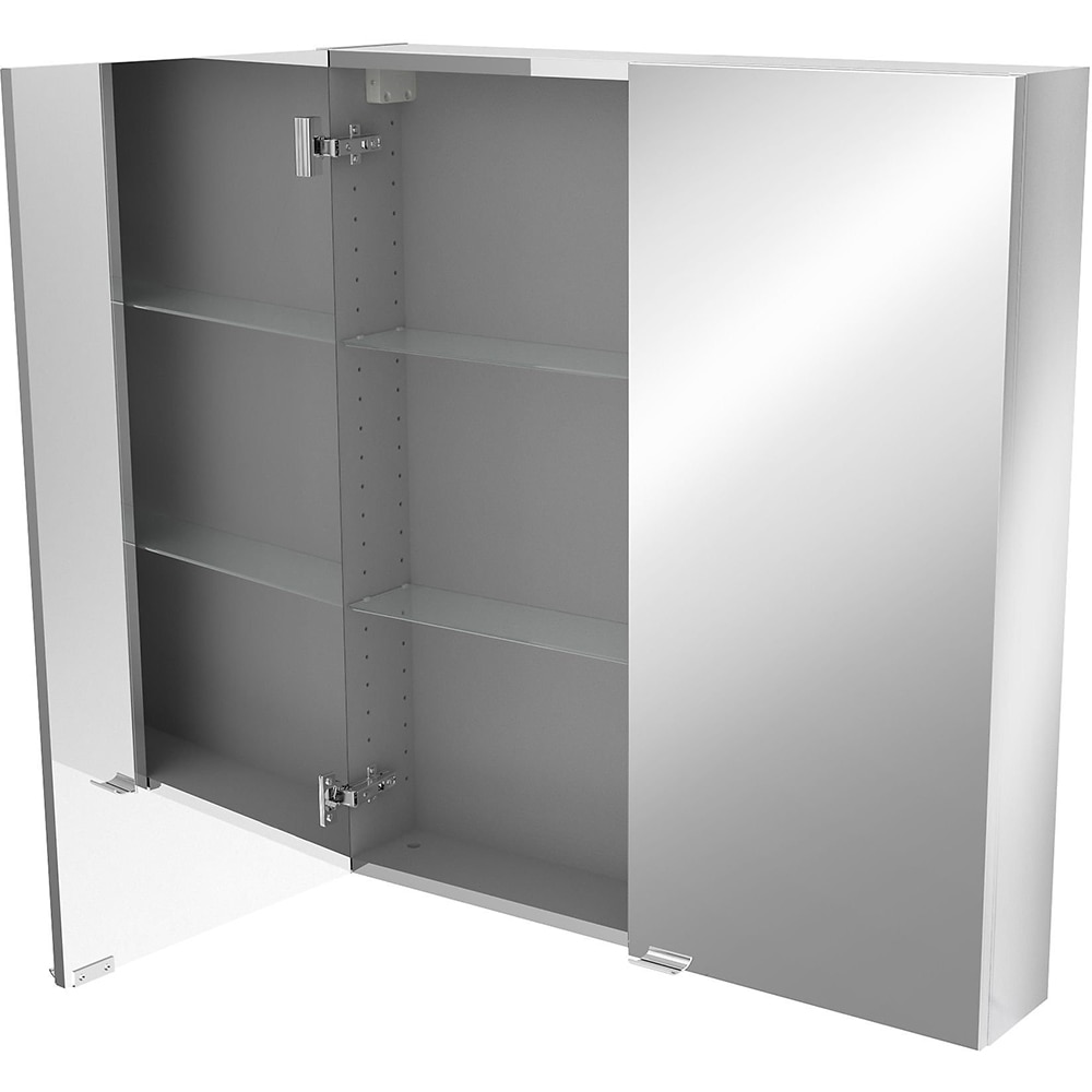 Dulap baie cu oglinda GOODHOME Imandra, 90 x 15 x 80 cm, alb