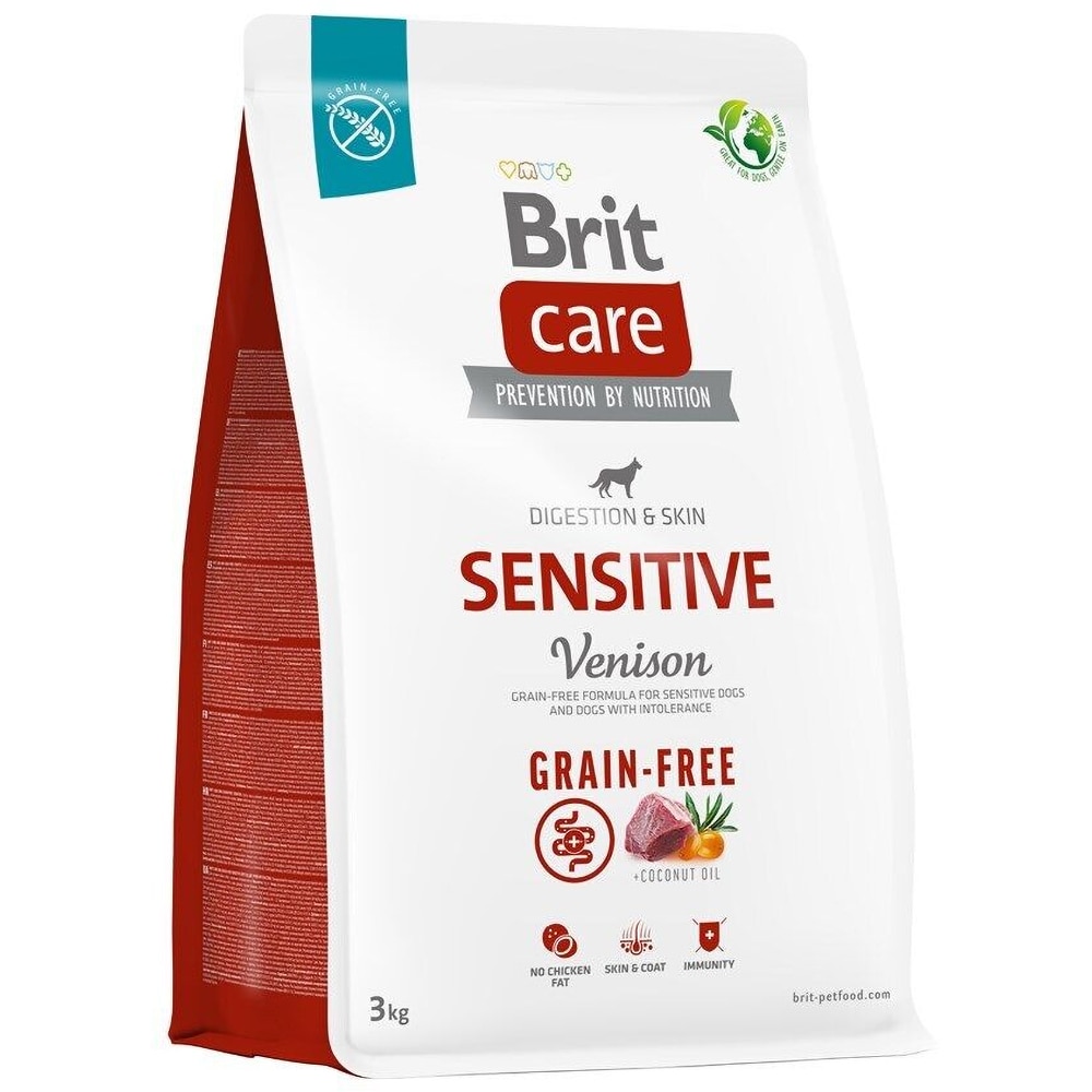 Hrana uscata pentru caini BRIT CARE Grain Free Sensitive, Adult, Vanat, 3 kg