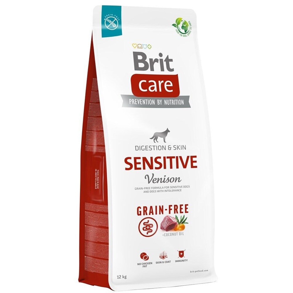 Hrana uscata pentru caini BRIT CARE Grain Free Sensitive, Adult, Vanat, 12 kg