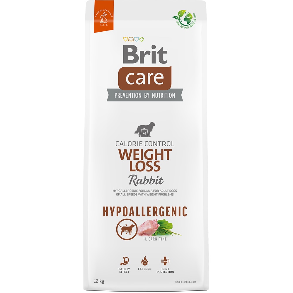 Hrana uscata pentru caini BRIT CARE Hypoallergenic, Adult, Iepure, 12 kg