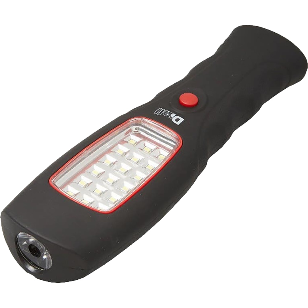 Mini lampa de inspectie LED DIALL, 1 LED 35 lumeni si 18 LED 110 lm, IP20, 3xAAA, negru