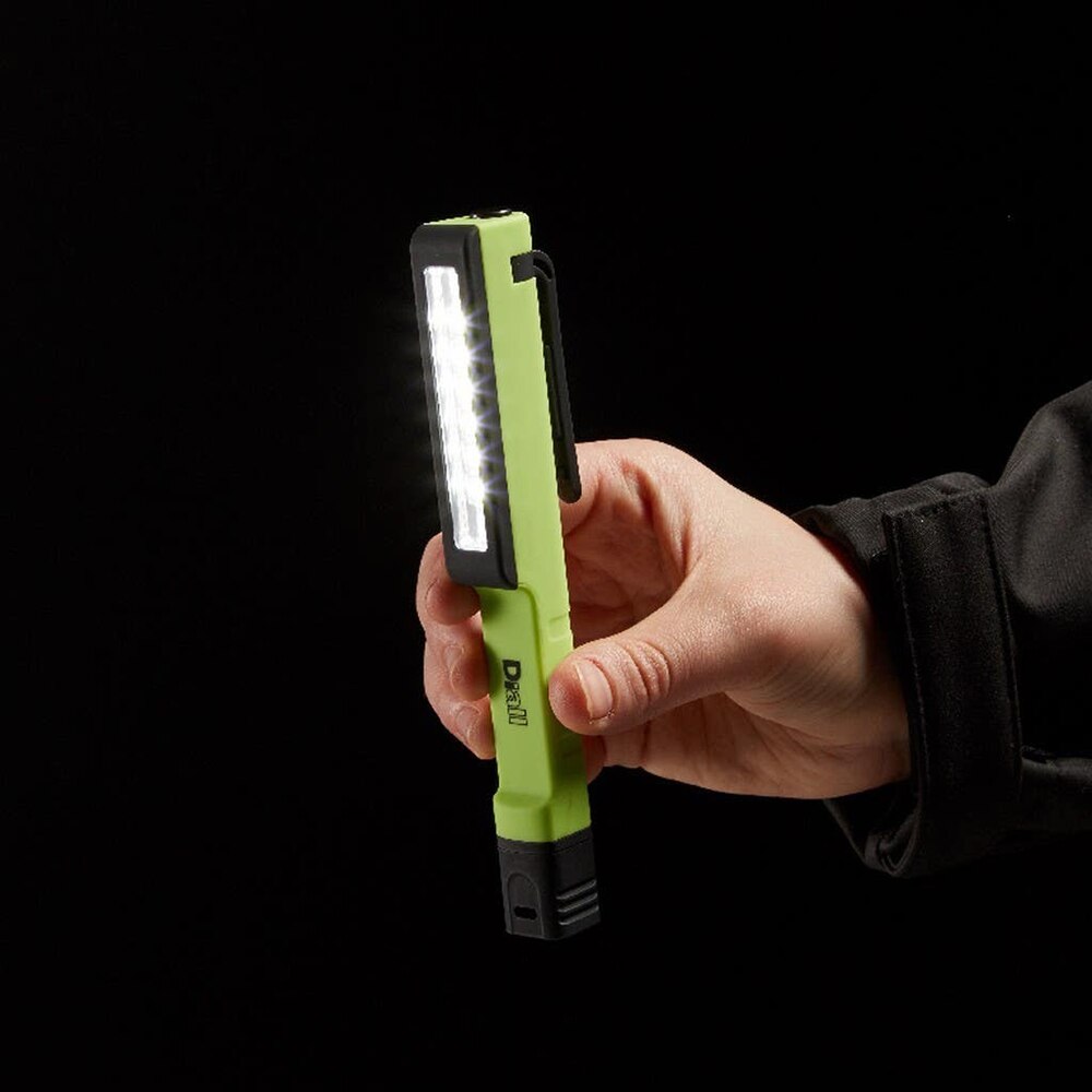 Lanterna creion cu micro LED DIALL, 100 lumeni, IP20, 3xAAA, verde/negru