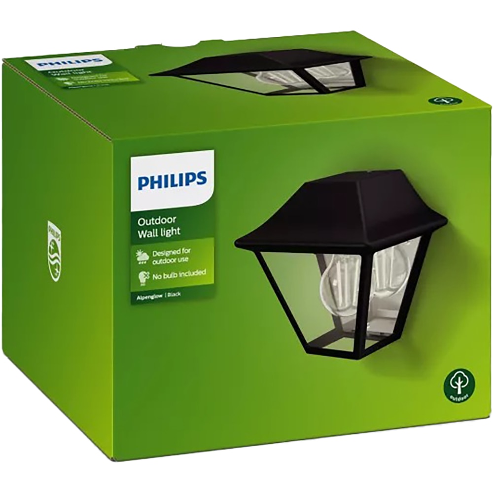Aplica de exterior PHILIPS Alpenglow, 42W, IP44, negru