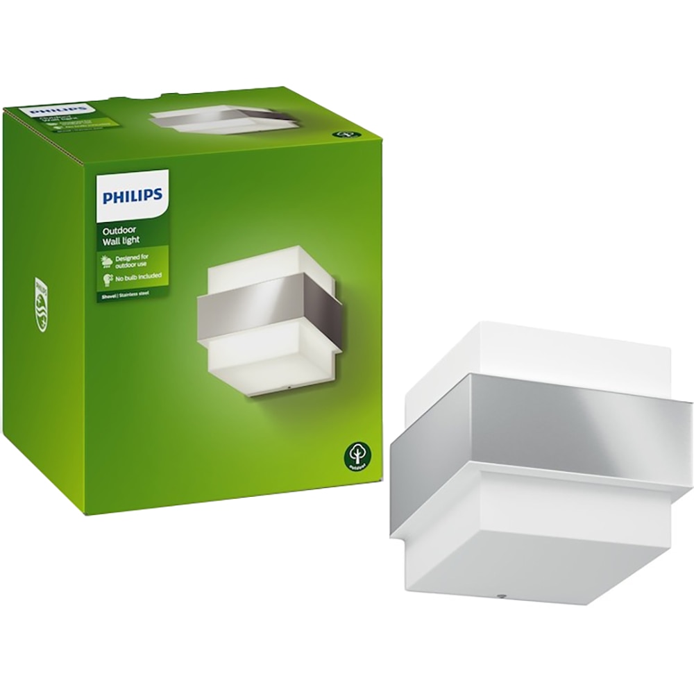 Aplica de exterior PHILIPS MyGarden Shovel, 42W, IP44, argintiu