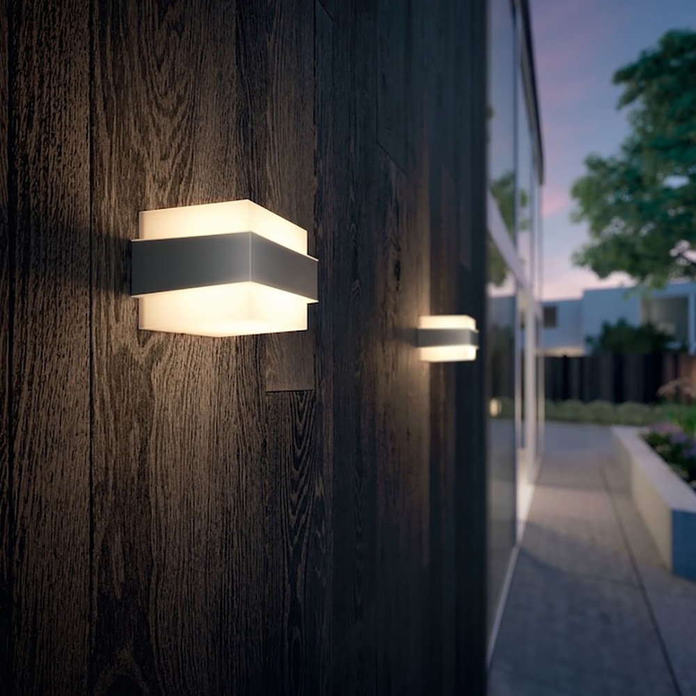 Aplica de exterior PHILIPS MyGarden Shovel, 42W, IP44, argintiu