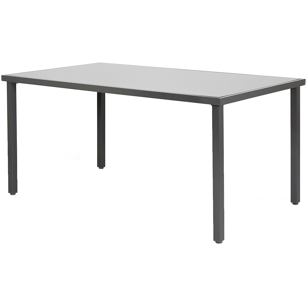 Masa terasa Dallas, otel, 150 x 90 x 72 cm, gri