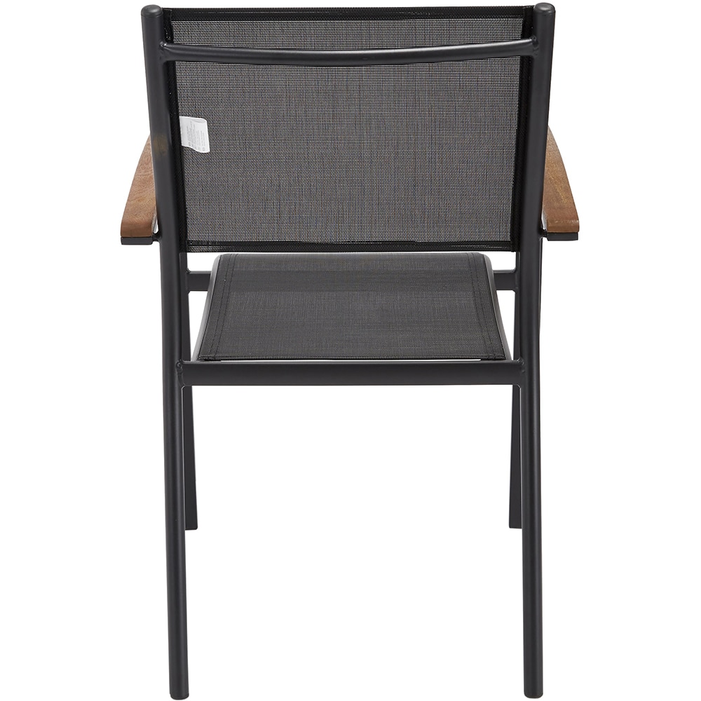 Scaun terasa GOODHOME Toscana, aluminiu, 61 x 56 x 88 cm, negru