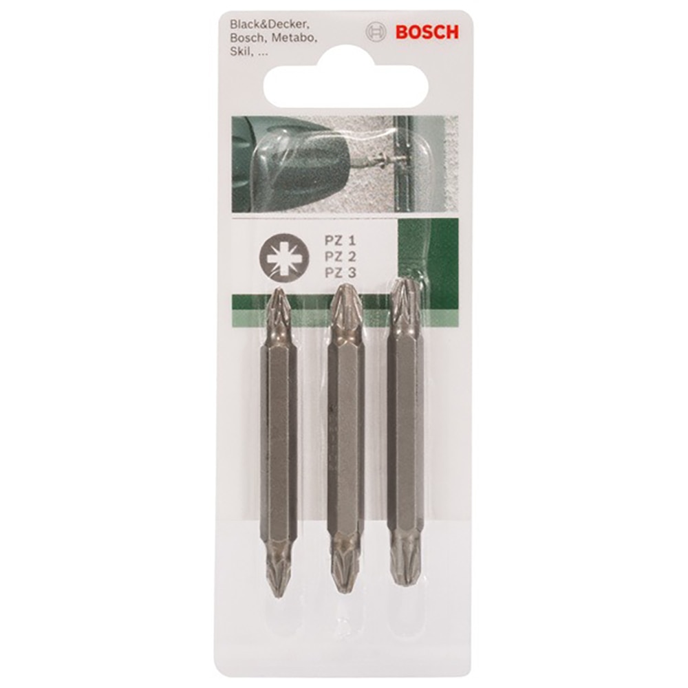 Set biti BOSCH, 60mm, Pozidriv, 3 bucati