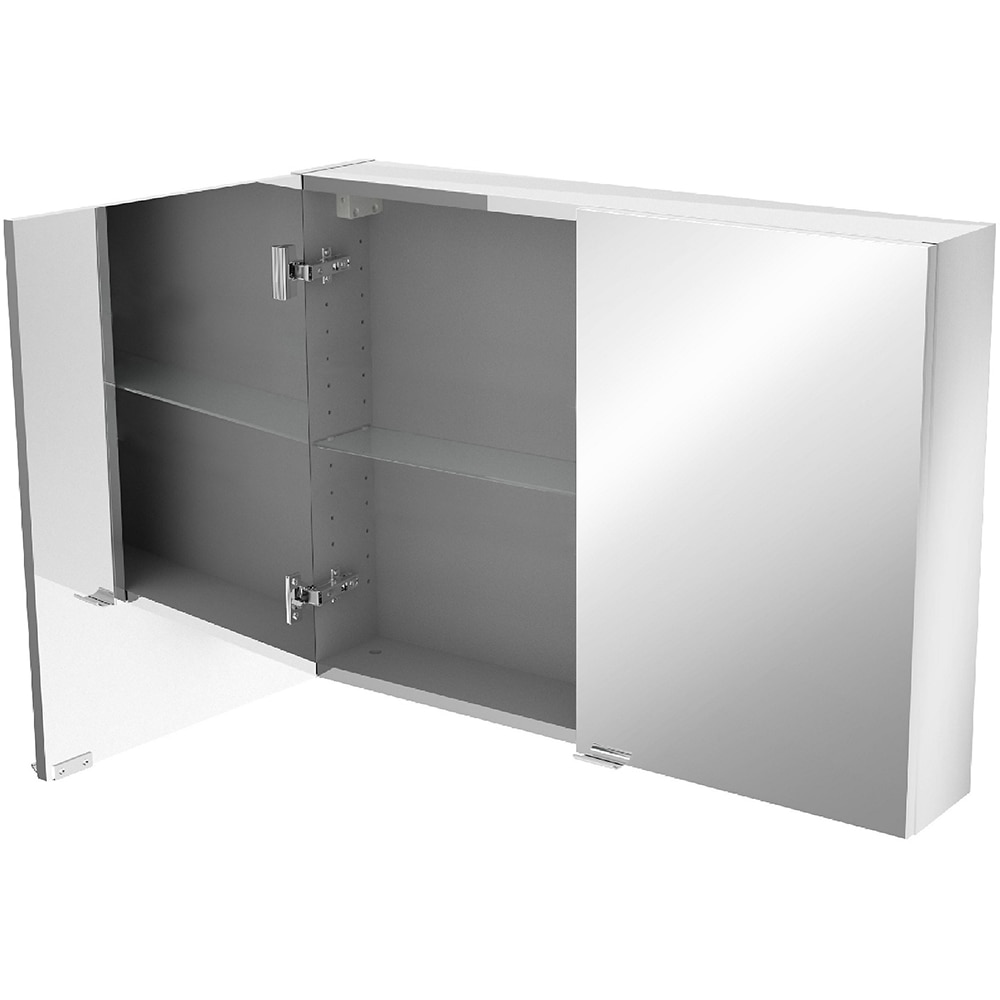 Dulap baie cu oglinda GOODHOME Imandra, 80 x 15 x 60 cm, alb