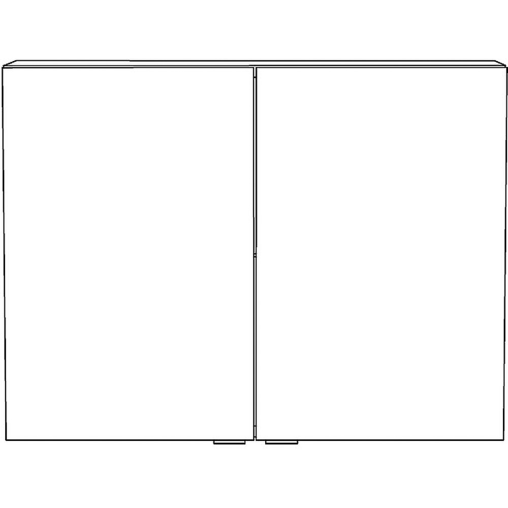 Dulap baie cu oglinda GOODHOME Imandra, 80 x 15 x 60 cm, alb