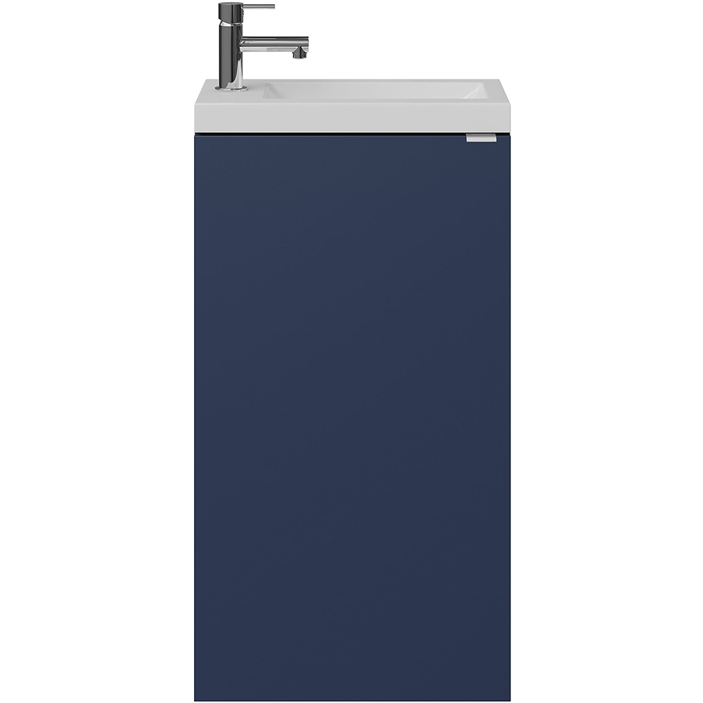 Lavoar baie GOODHOME Beni, rasina, 44.2 x 23.2 cm, alb lucios