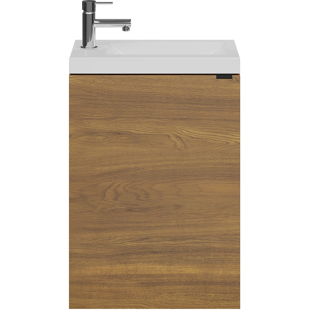 Lavoar baie GOODHOME Beni, rasina, 44.2 x 23.2 cm, alb lucios