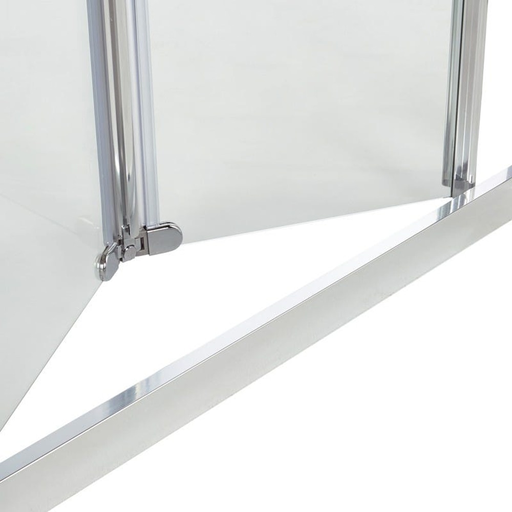 Usa dus pliabila COOKE & LEWIS, aluminiu, sticla transparenta, 90x190 cm, crom