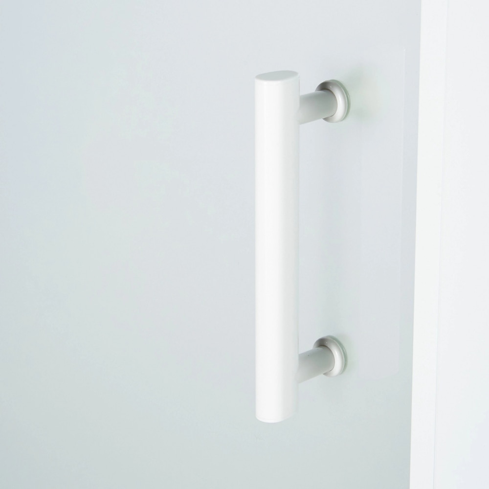 Usa dus glisanta COOKE & LEWIS, aluminiu, sticla serigrafiata, 120x190 cm, alb