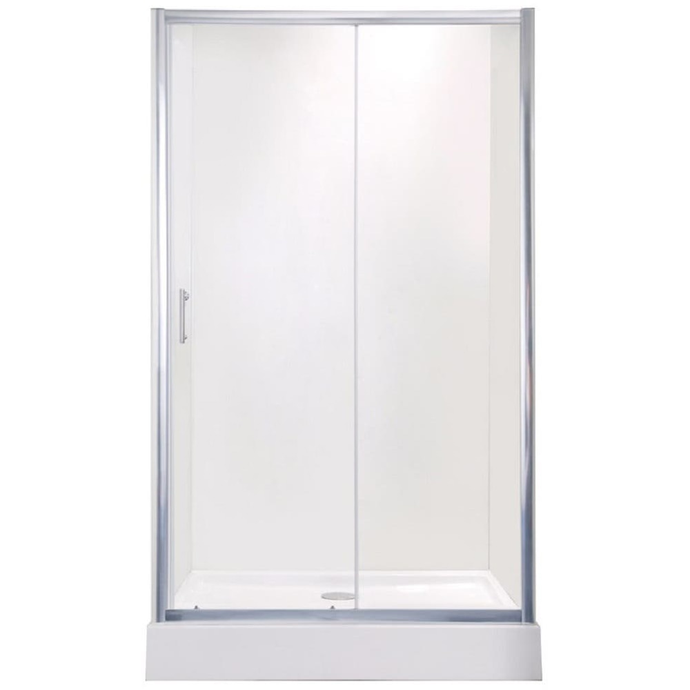 Usa de dus culisanta COOKE & LEWIS Onega, cadru aluminiu, sticla securizata 5mm, 120 x 190 cm, transparent