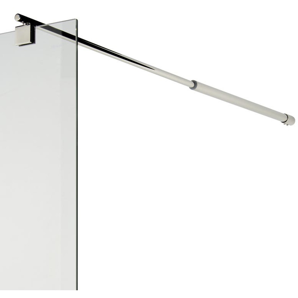 Paravan dus walk-in COOKE & LEWIS, aluminiu, sticla mata, 117.5 - 120x195 cm, crom