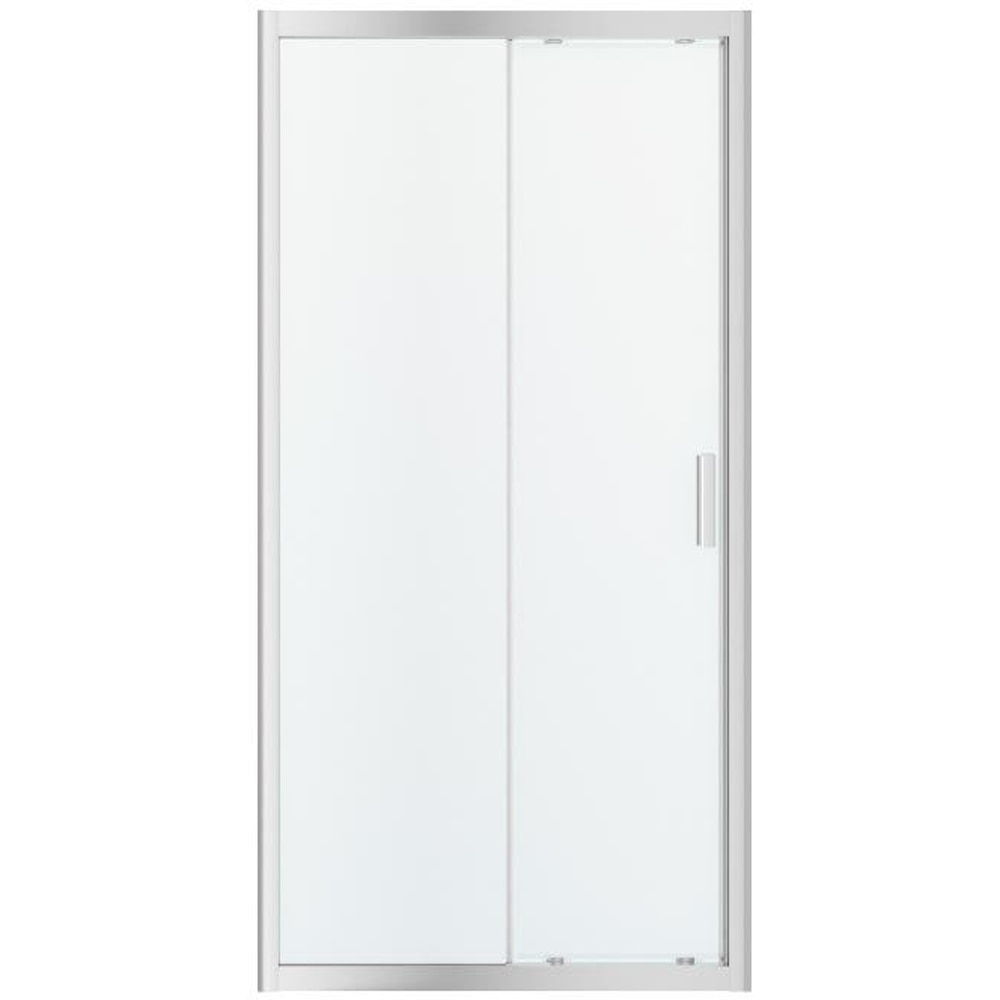 Usa dus glisanta GOODHOME, aluminiu, sticla transparenta, 100x195 cm, crom