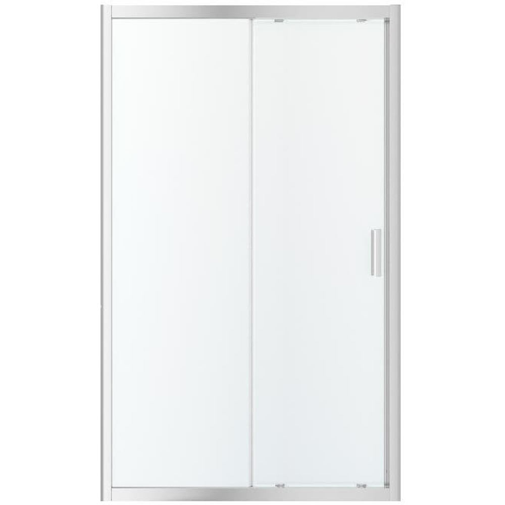 Usa dus glisanta GOODHOME, aluminiu, sticla transparenta, 120x195 cm, crom