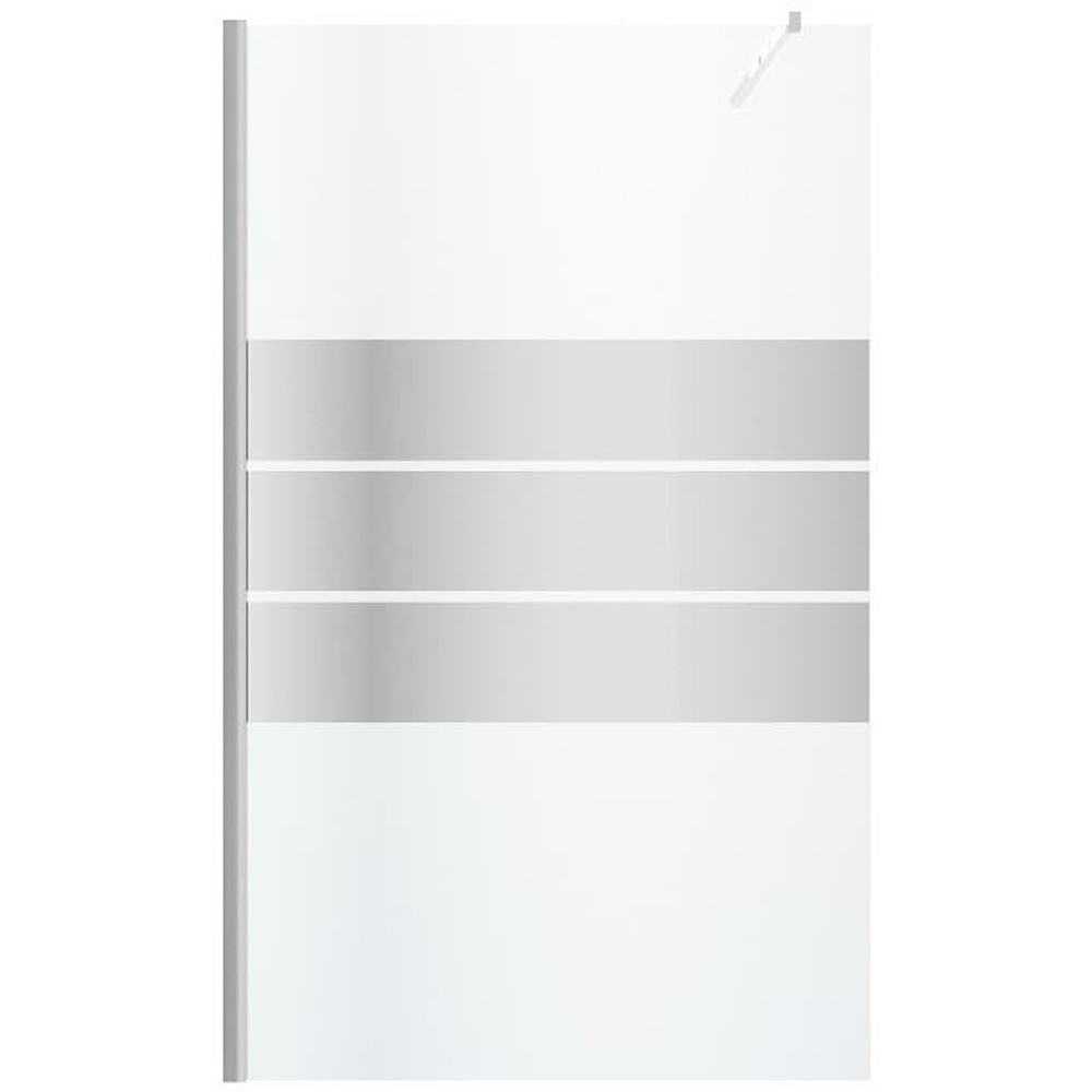 Paravan dus walk-in GOODHOME, aluminiu, sticla oglinda, 120x195 cm, crom