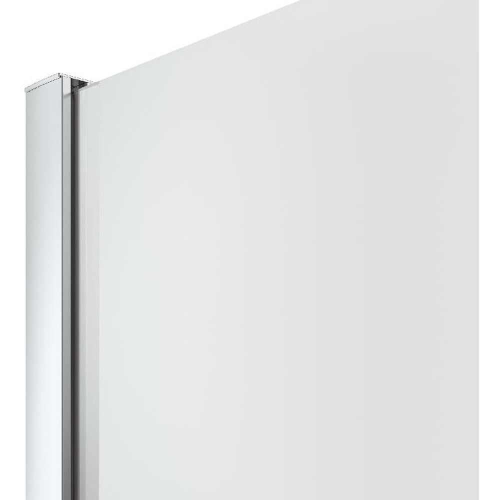 Paravan dus walk-in GOODHOME, aluminiu, sticla oglinda, 120x195 cm, crom