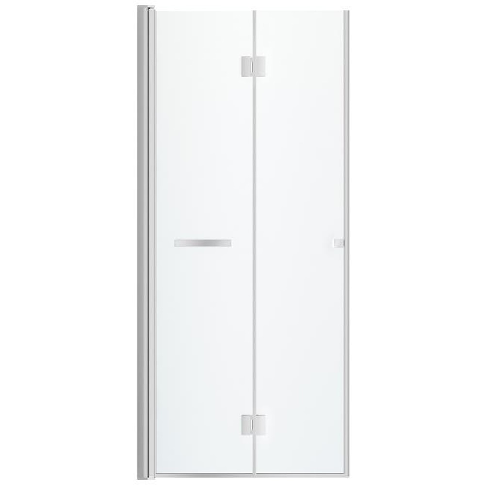 Usa dus pliabila GOODHOME, aluminiu, sticla transparenta, 90x195 cm, crom