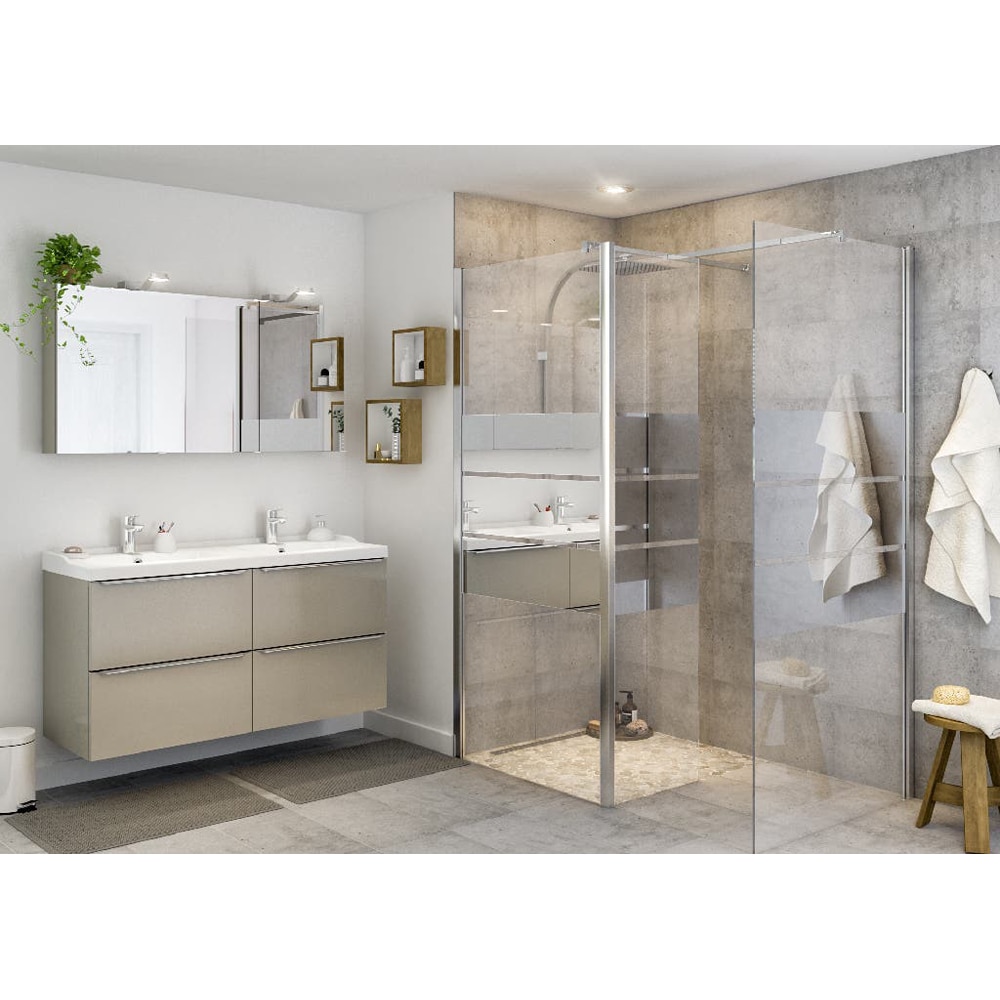 PARAVAN DE DUS TIP WALK-IN 125X195CM BELOYA