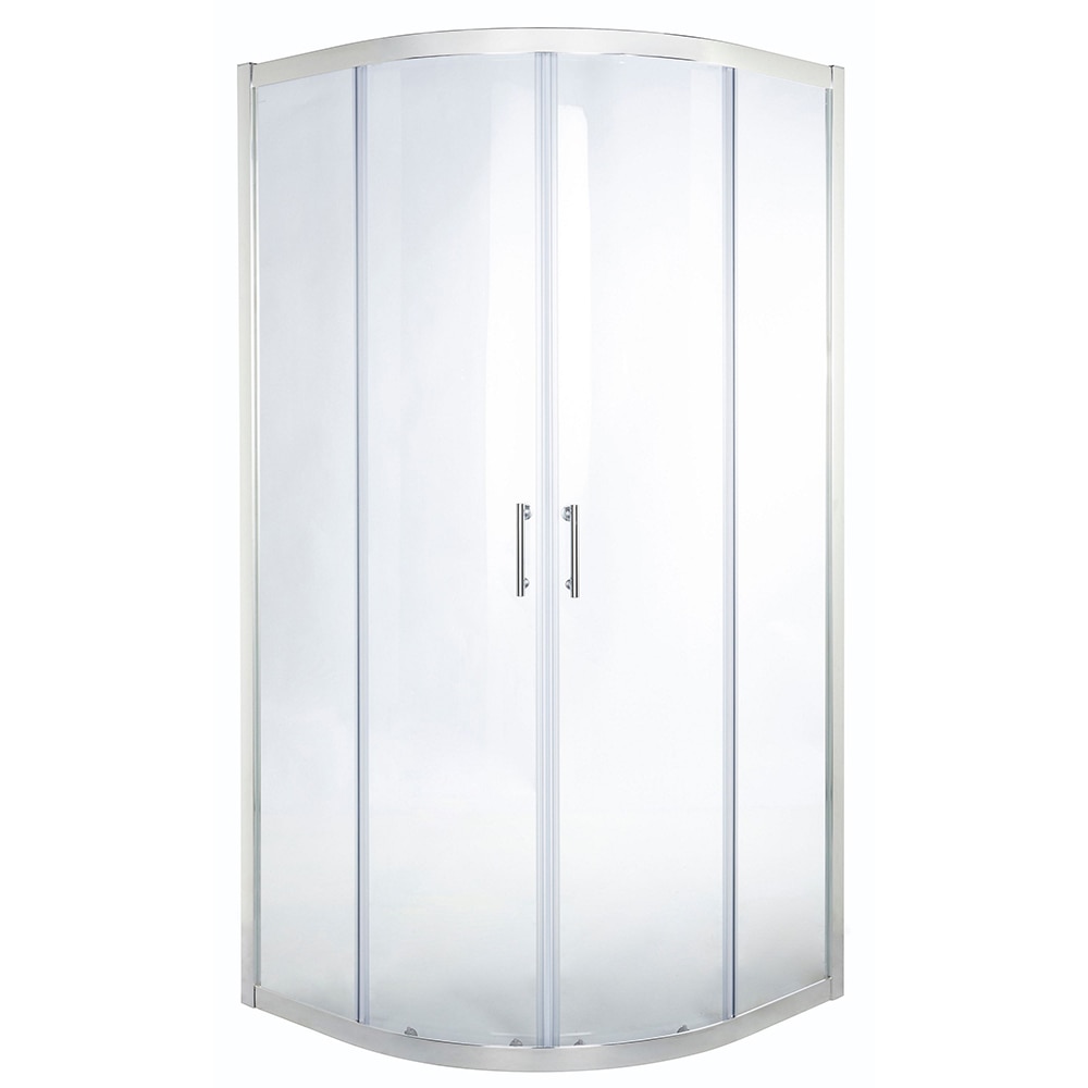 Cabina de dus COOKE & LEWIS Onega, semirotunda, 80 x 80 x 190 cm, sticla securizata 5mm, profil crom
