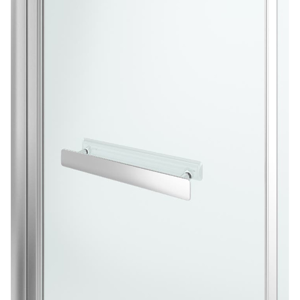 Usa dus pliabila GOODHOME, aluminiu, sticla transparenta, 80x195 cm, crom