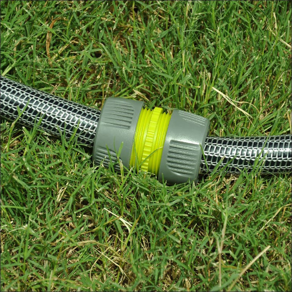 Conector furtun VERVE, racord 3/4, plastic, 5.3 x 4.5 cm, gri