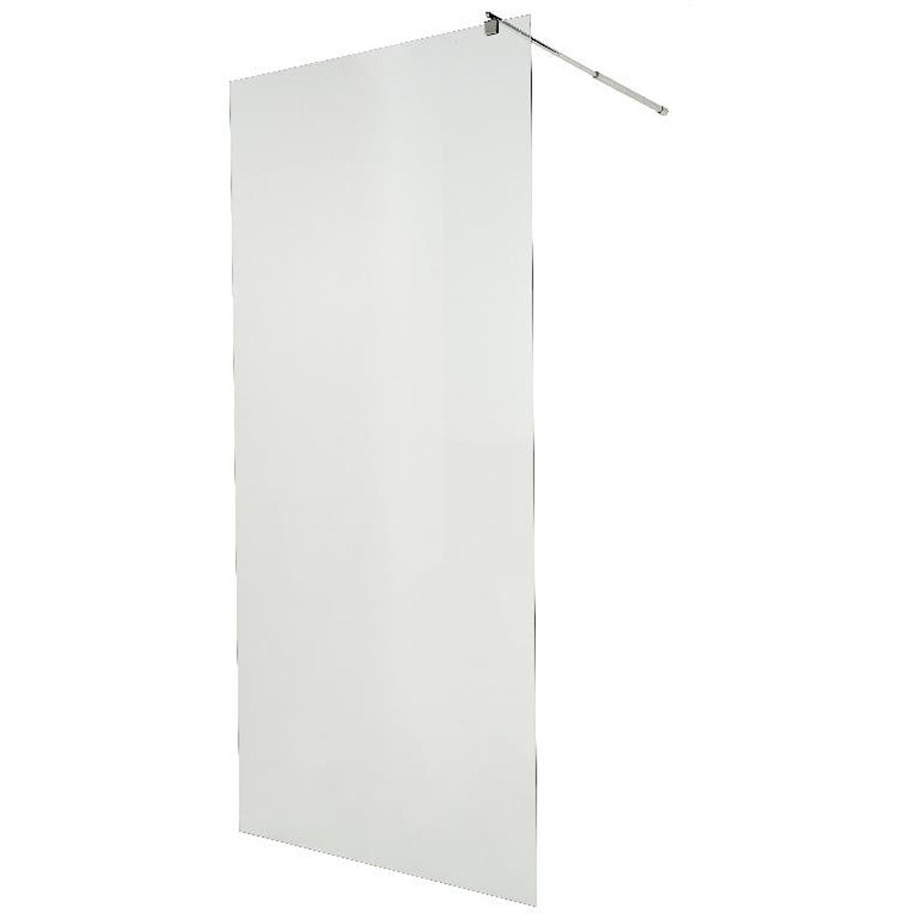 Paravan dus walk-in COOKE & LEWIS, aluminiu, sticla mata, 90x195 cm, crom