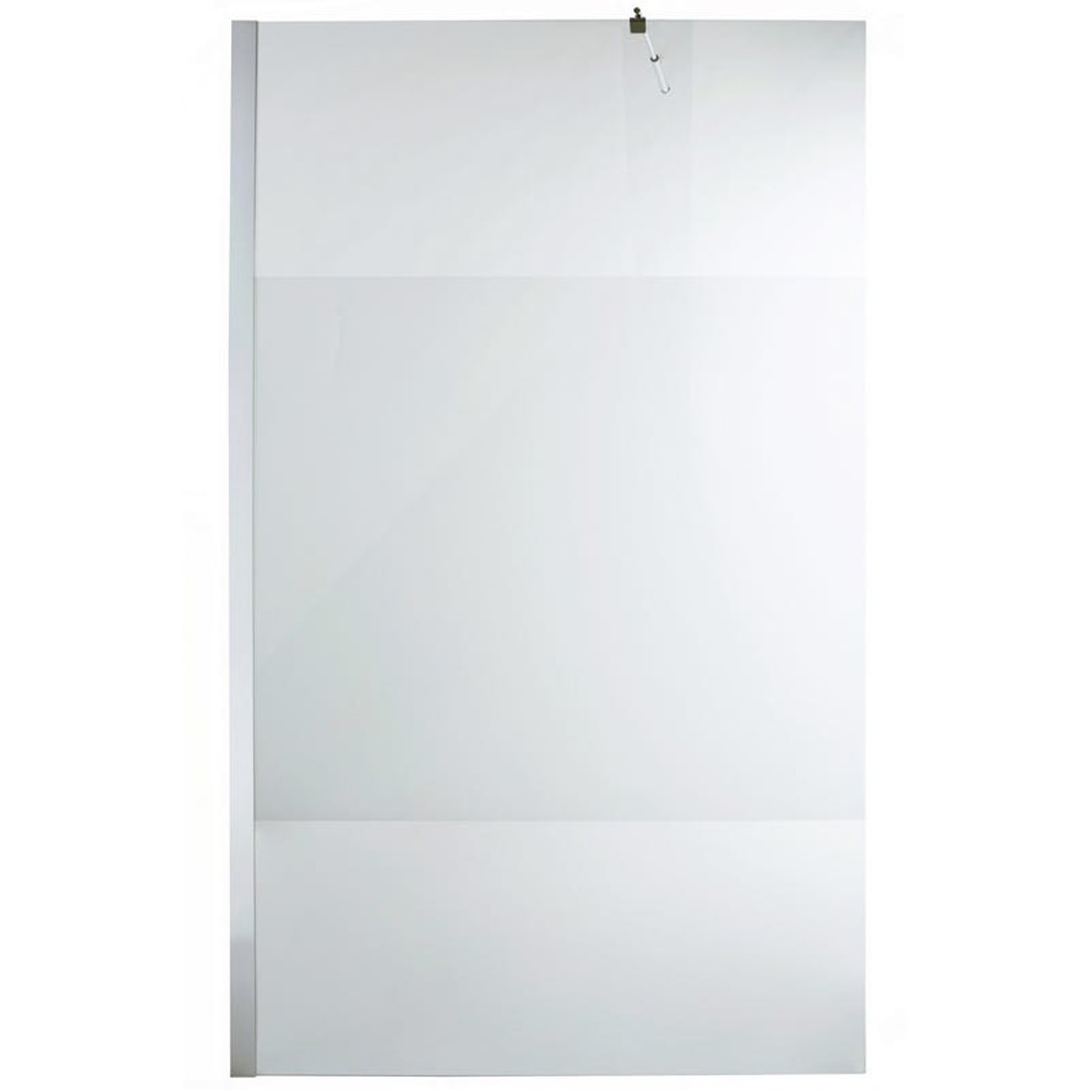 Paravan dus walk-in COOKE & LEWIS, aluminiu, sticla mata, 120x195 cm, alb