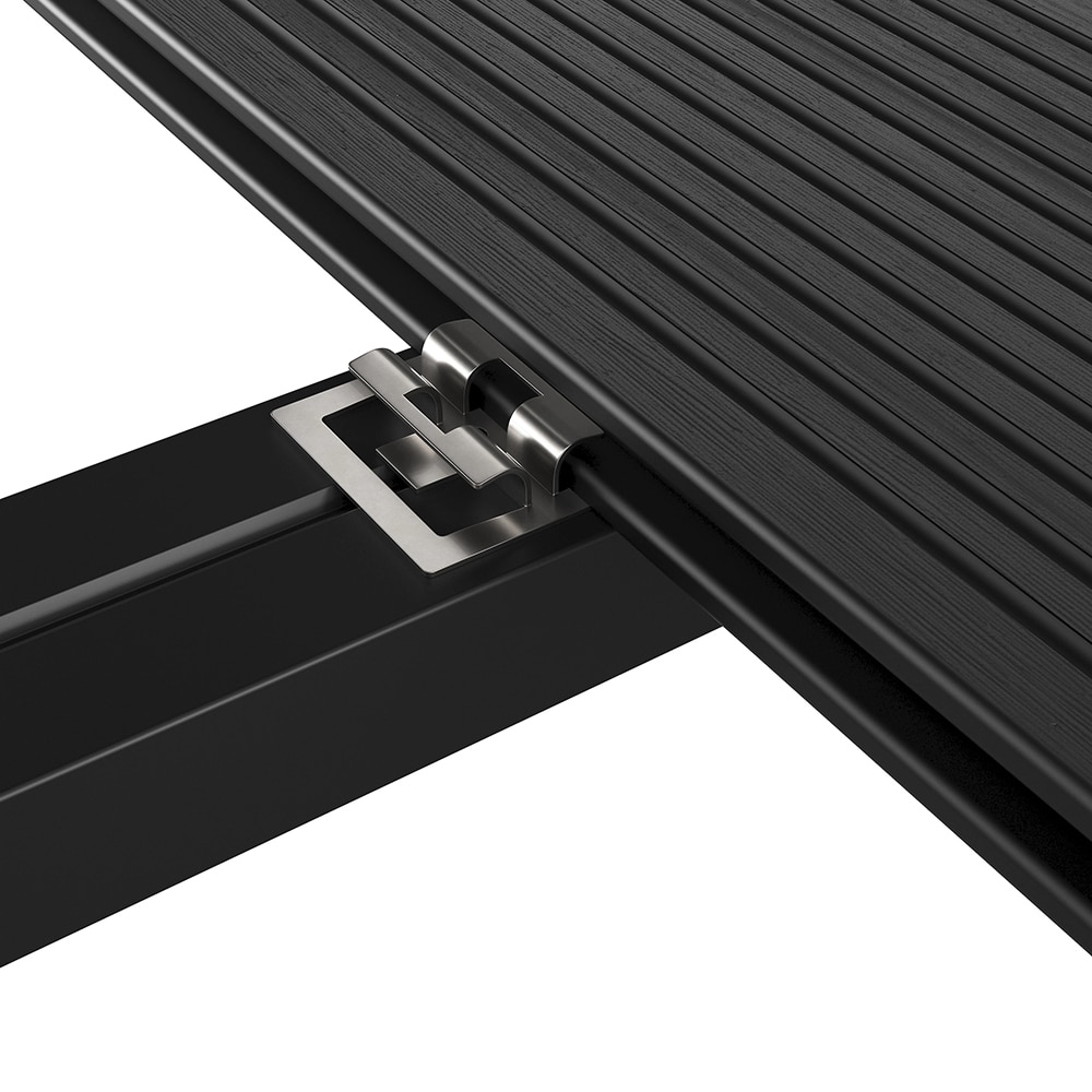 Set 50 cleme WPC cu surub Blooma KLIKSTROM, 4.5 x 4.5 otel, argintiu