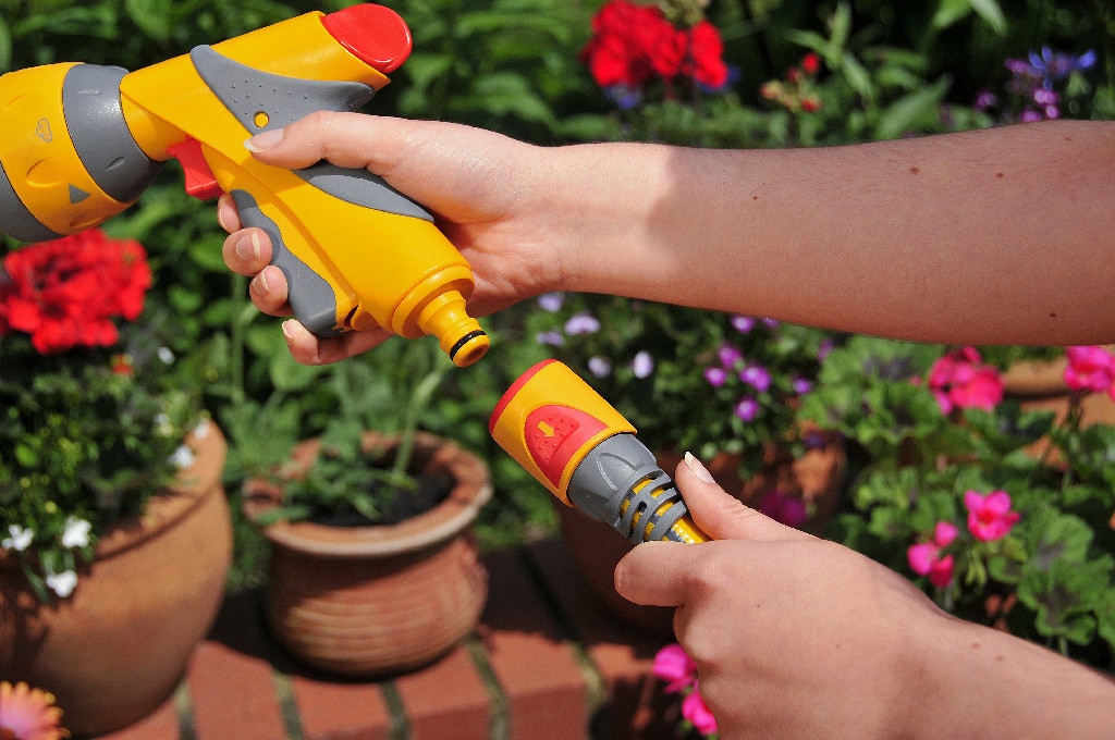 Conector furtun, cu stop, racord 1/2 si 5/8