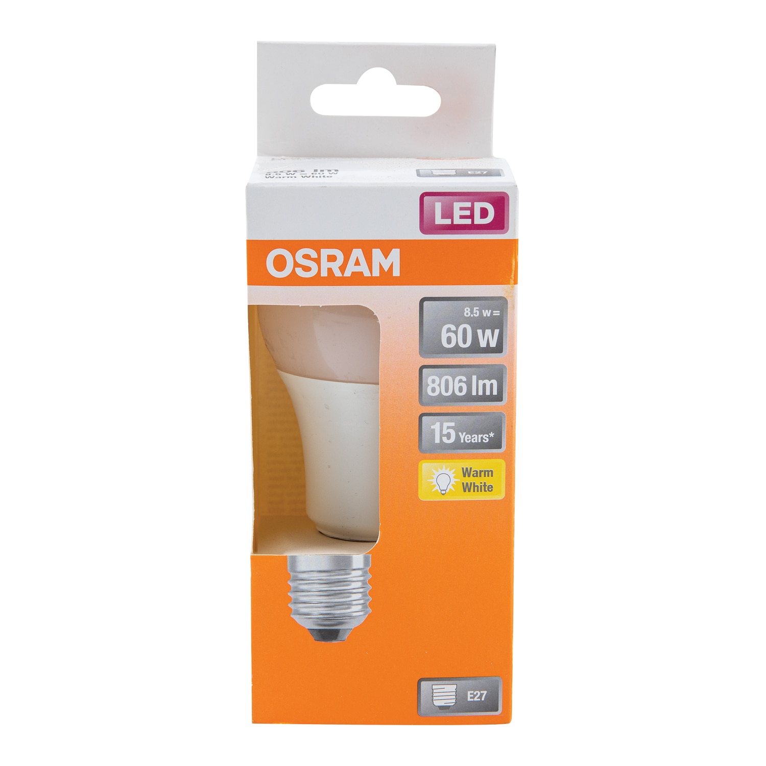 Bec LED, E27, 85W, 2700K, sticla, model clasic • Osram Star Classic