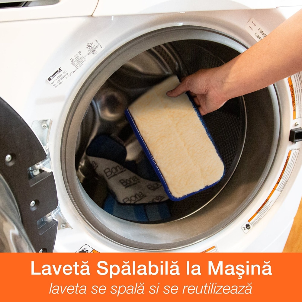 Rezerva mop microfibra pentru polish BONA, crem