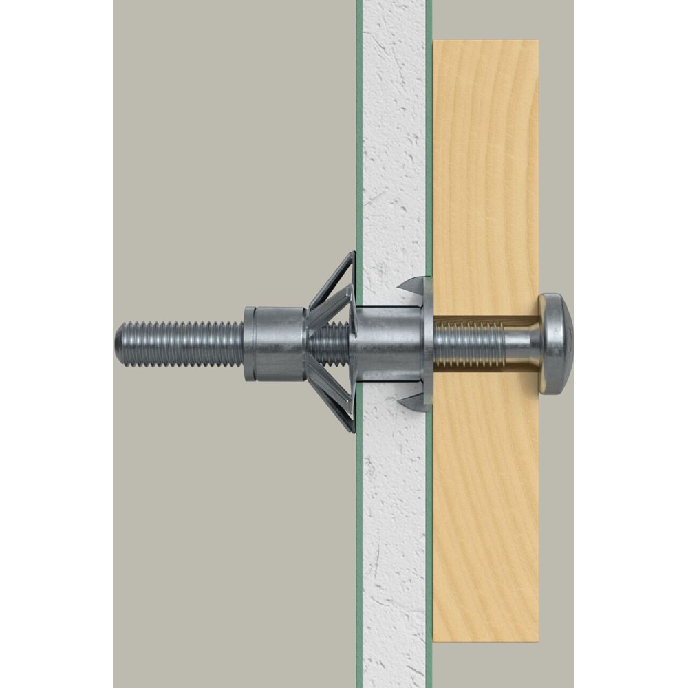 Diblu metalic pentru gips-carton FISCHER, 5 x 37 mm, 4 buc, argintiu