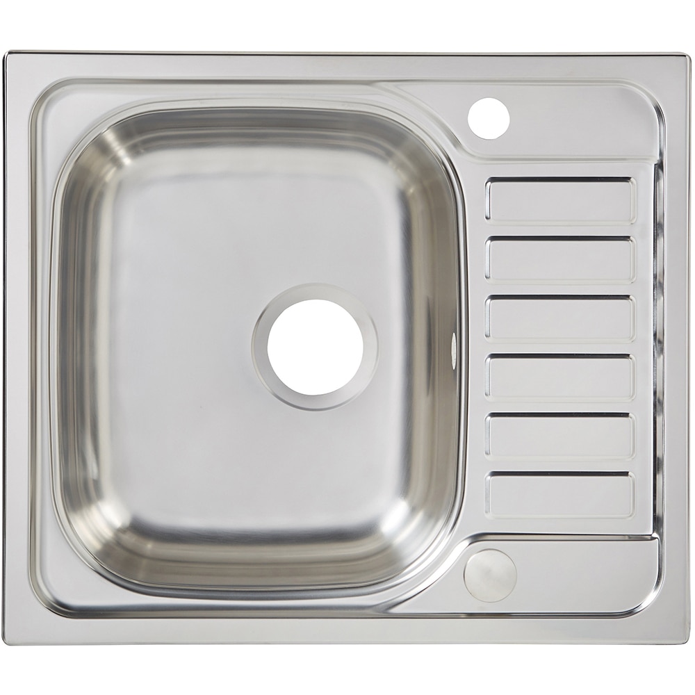 Chiuveta bucatarie COOKE & LEWIS Sagan, 1 cuva, picurator reversibil, inox, gri