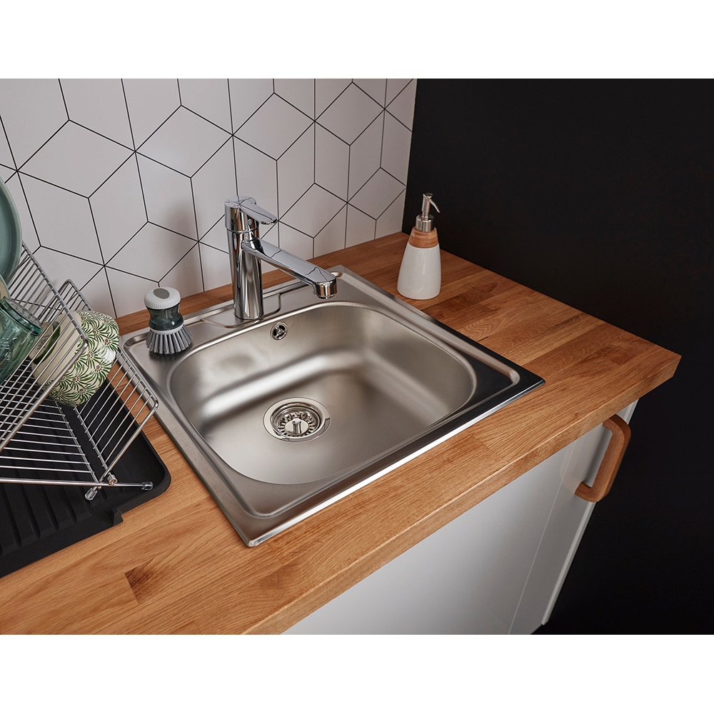 Chiuveta bucatarie Gamow, 1 cuva, picurator reversibil, inox, gri