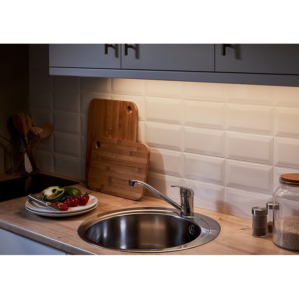 Chiuveta bucatarie Cooke & Lewis Quimby, 1 cuva, inox, gri