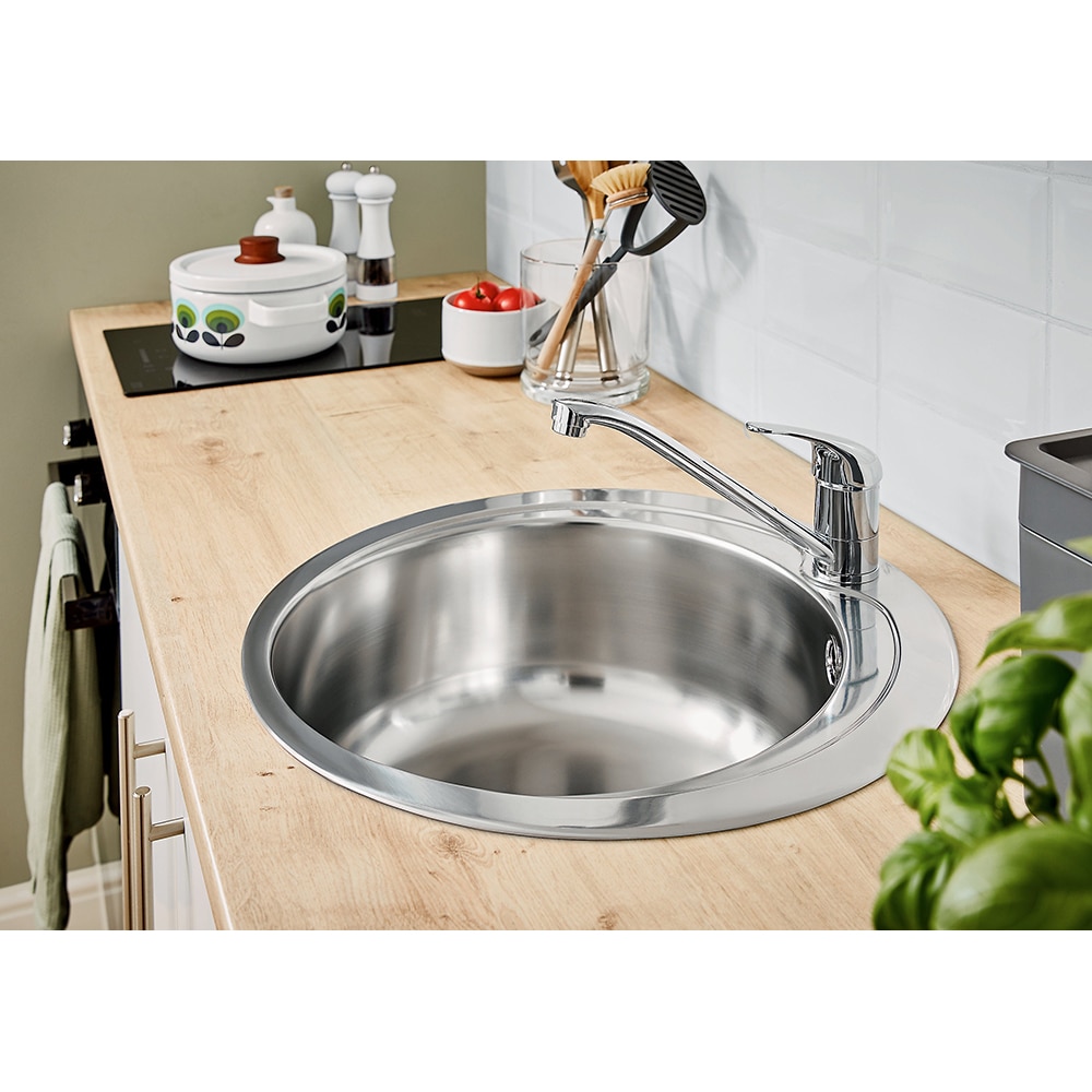 Chiuveta bucatarie Cooke & Lewis Quimby, 1 cuva, inox, gri