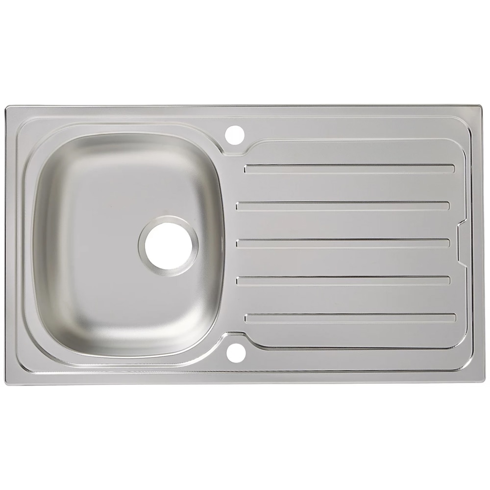 Chiuveta bucatarie COOKE & LEWIS Nakaya, 1 cuva, picurator reversibil, inox, finisaj anticalcar