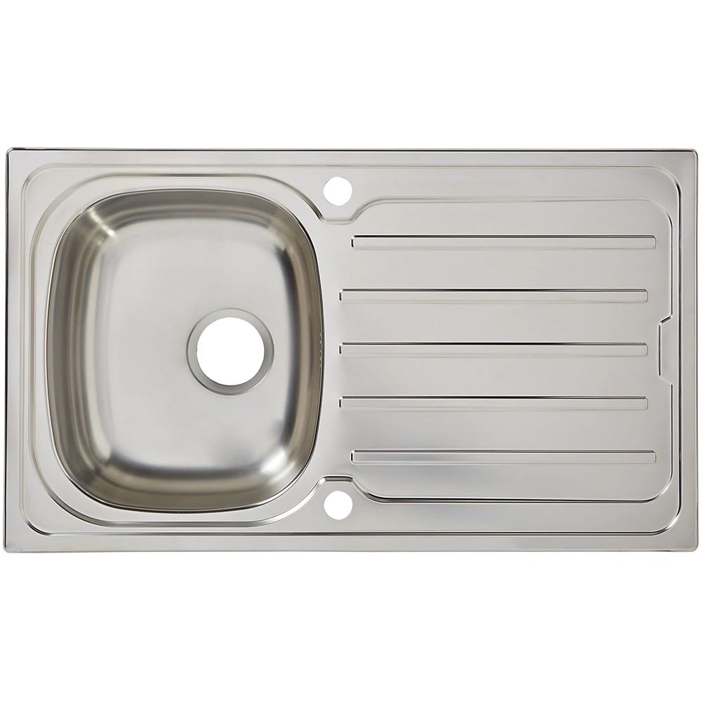 Chiuveta bucatarie COOKE & LEWIS Nakaya, 1 cuva, picurator reversibil, inox, finisaj lucios