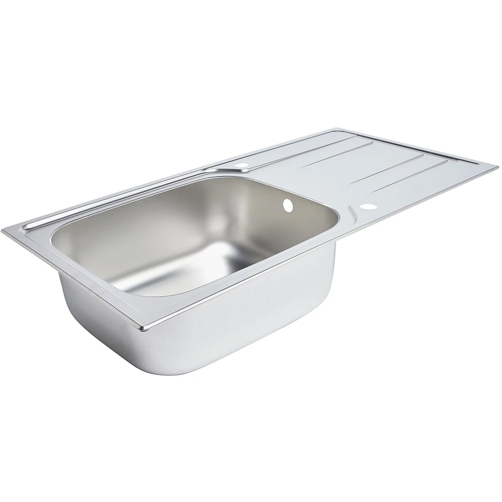 Chiuveta bucatarie COOKE & LEWIS Lyell, 1 cuva, picurator reversibil, inox, finisaj anticalcar