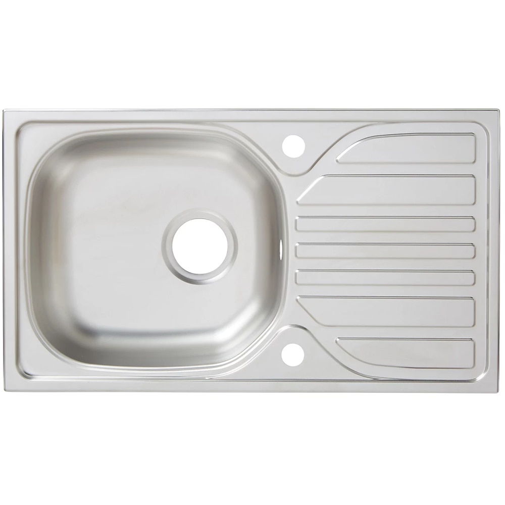 Chiuveta bucatarie COOKE & LEWIS Turing, 1 cuva, picurator reversibil, inox, finisaj anticalcar