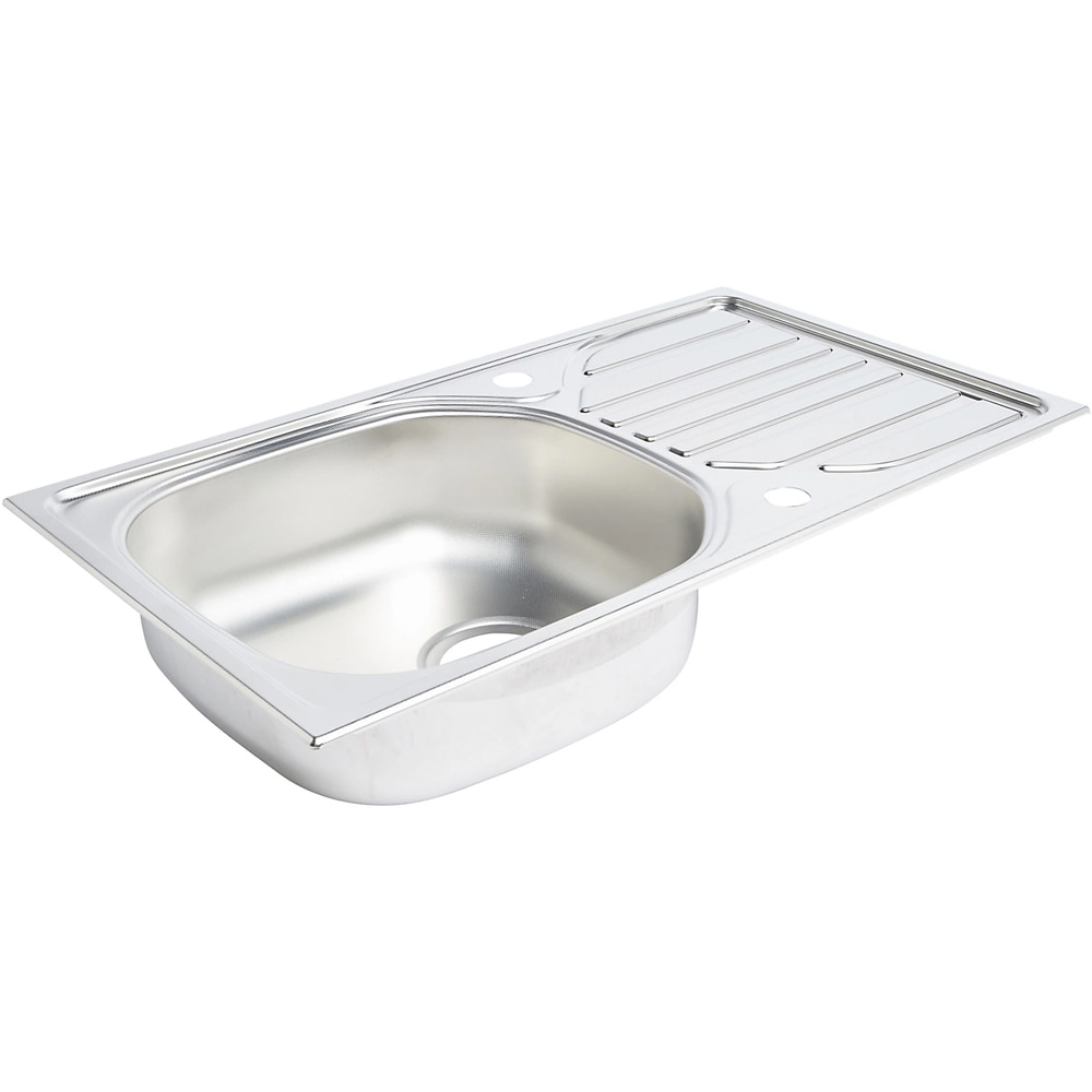 Chiuveta bucatarie COOKE & LEWIS Turing, 1 cuva, picurator reversibil, inox, finisaj anticalcar