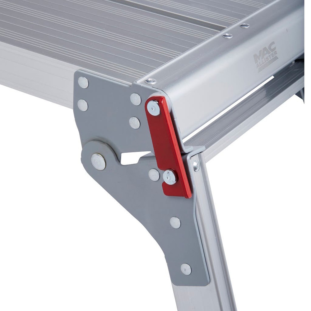 Scara pliabila MAC ALLISTER, 17 cm inaltime lucru, argintiu