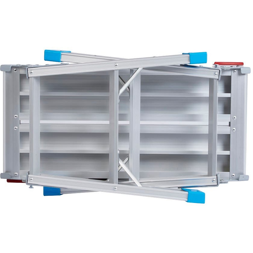 Scara pliabila MAC ALLISTER, 17 cm inaltime lucru, argintiu