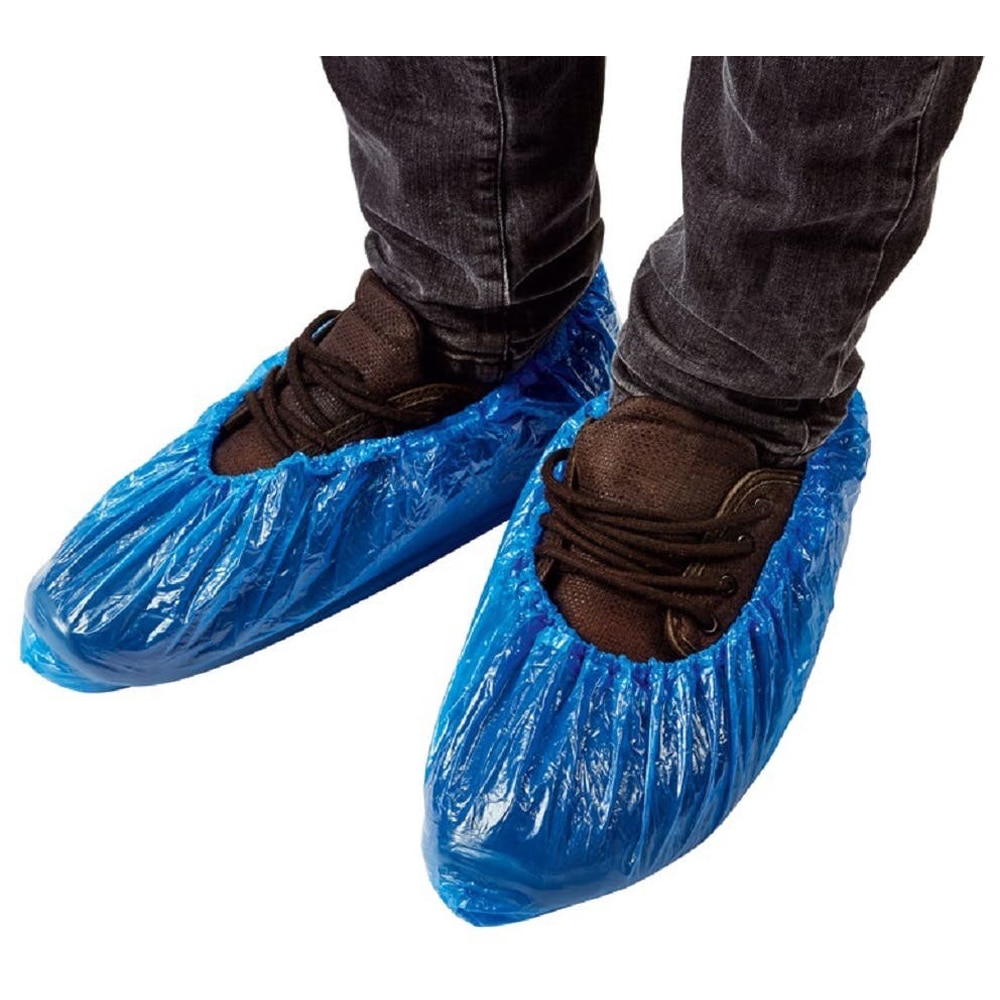 Set pungi protectie incaltaminte de unica folosinta, albastre, 100 buc