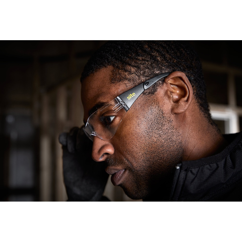 Ochelari de protectie SITE, policarbonat, transparent