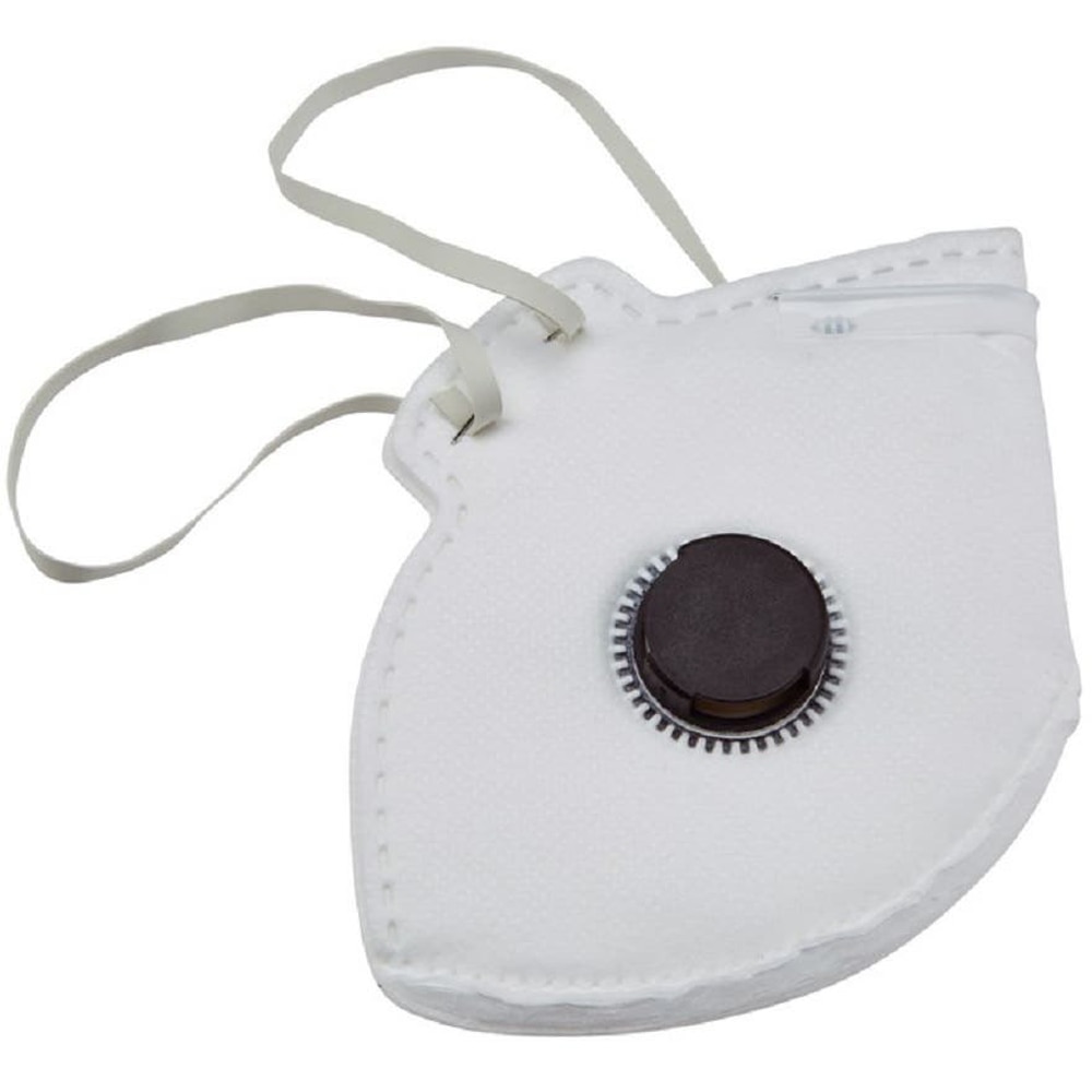 Set masca de protectie plata valva FFP2, polipropilena, alb, 2 buc